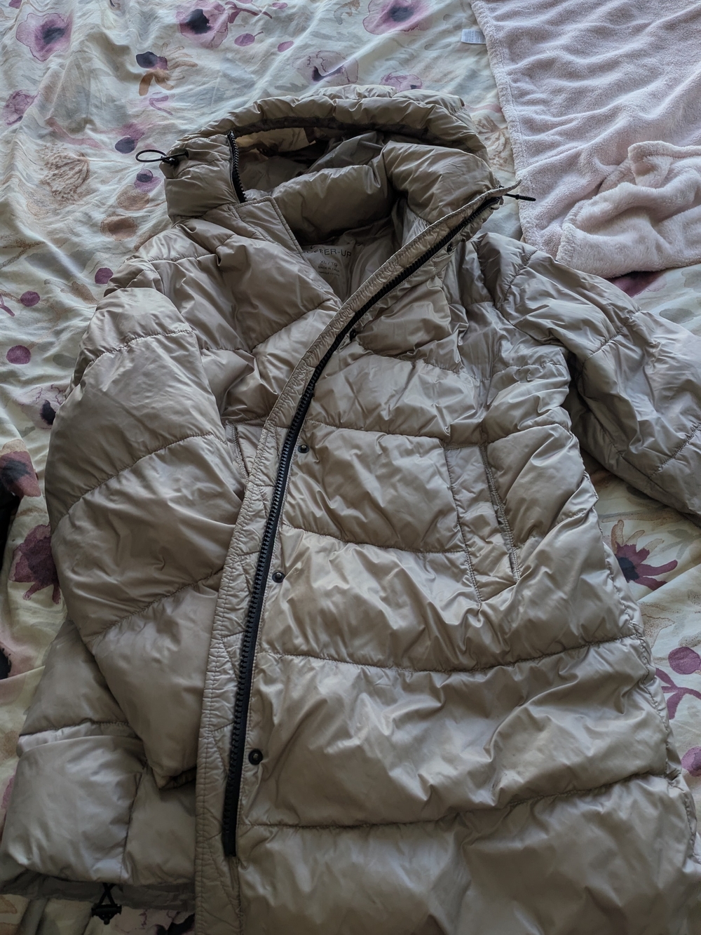 Sanctuary Light Dusty Rose Women's Puffer Coat - Insulated Winter Jacket